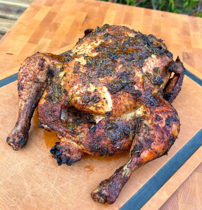 Smoked garlic herb chicken